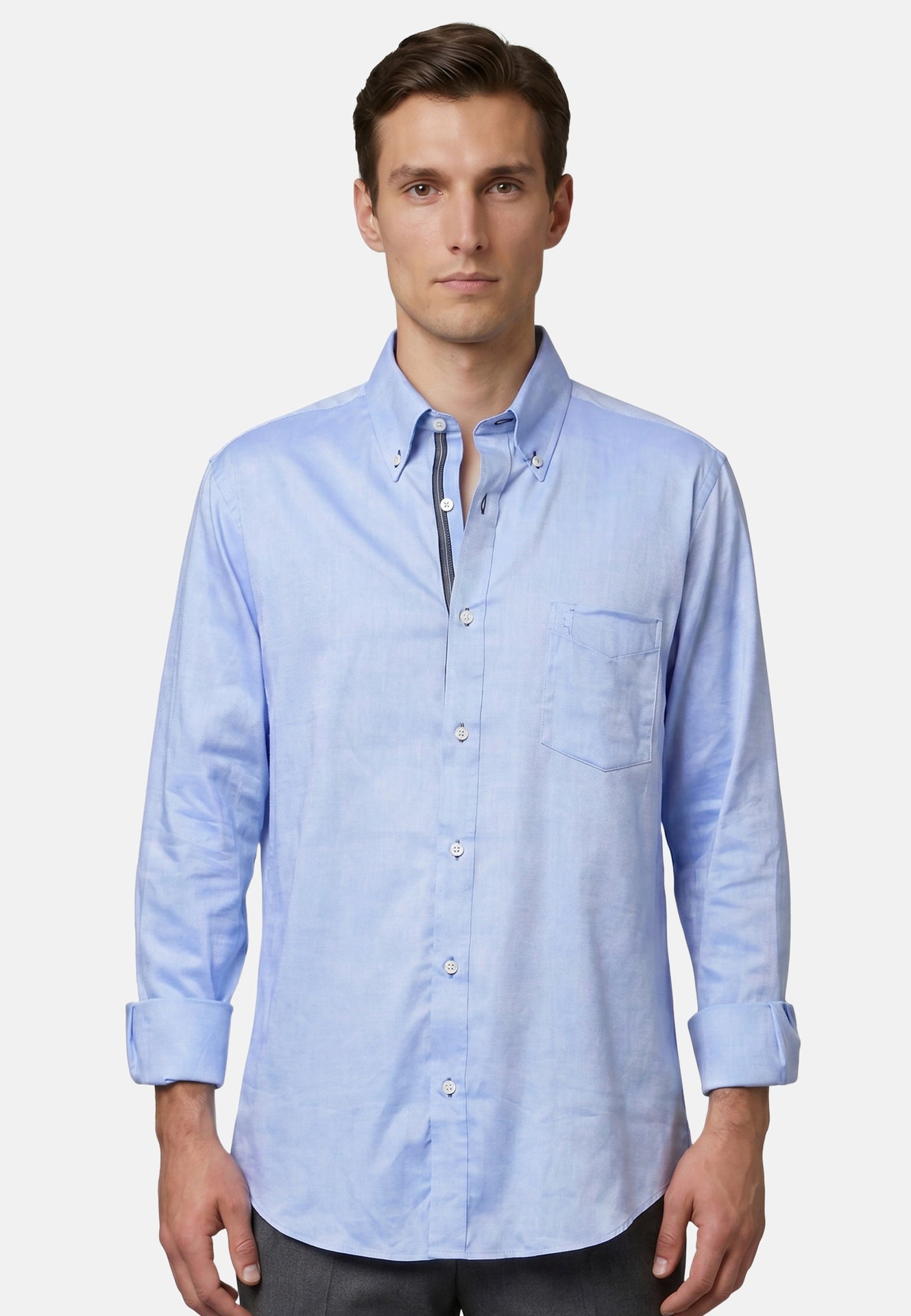 Camicia in Cotone Cielo Scuro Navigare