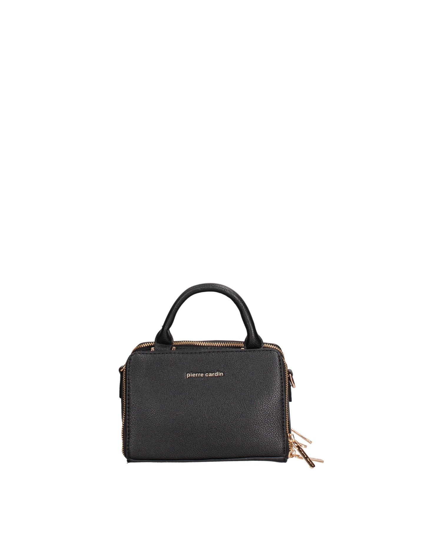Borsa a Mano in Polyester Nero Pierre Cardin