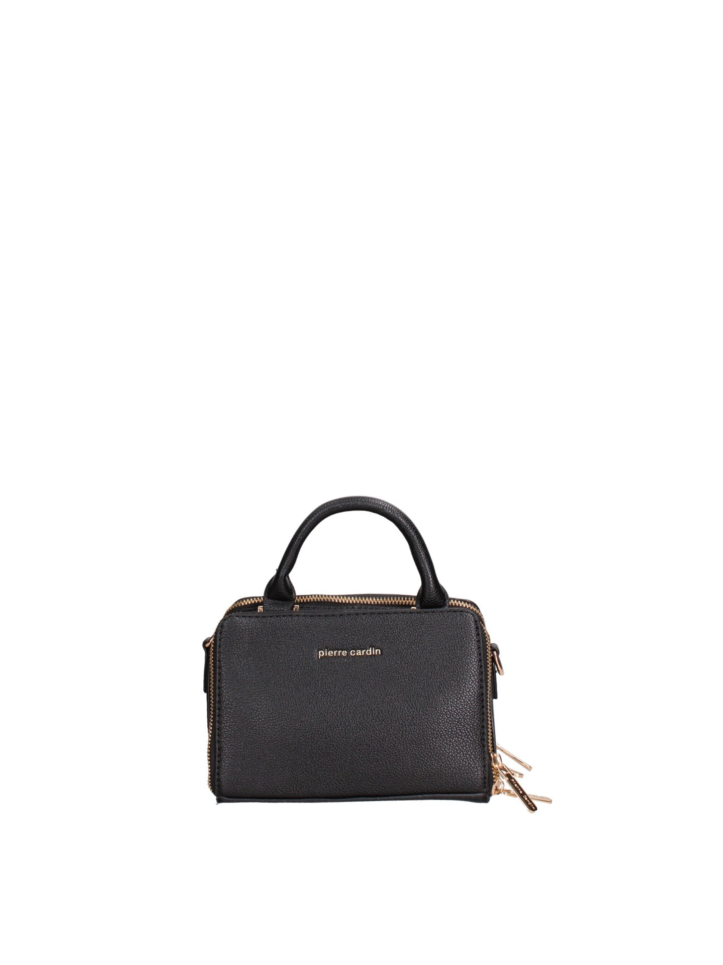 Borsa a Mano in Polyester Nero Pierre Cardin