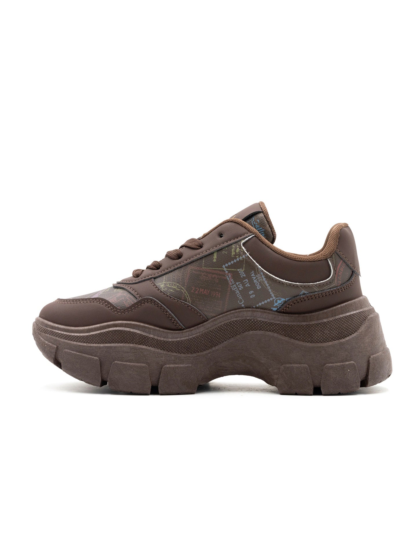 Sneakers in Poliestere Marrone