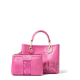 Borsa a Mano in Poliestere Fuxia