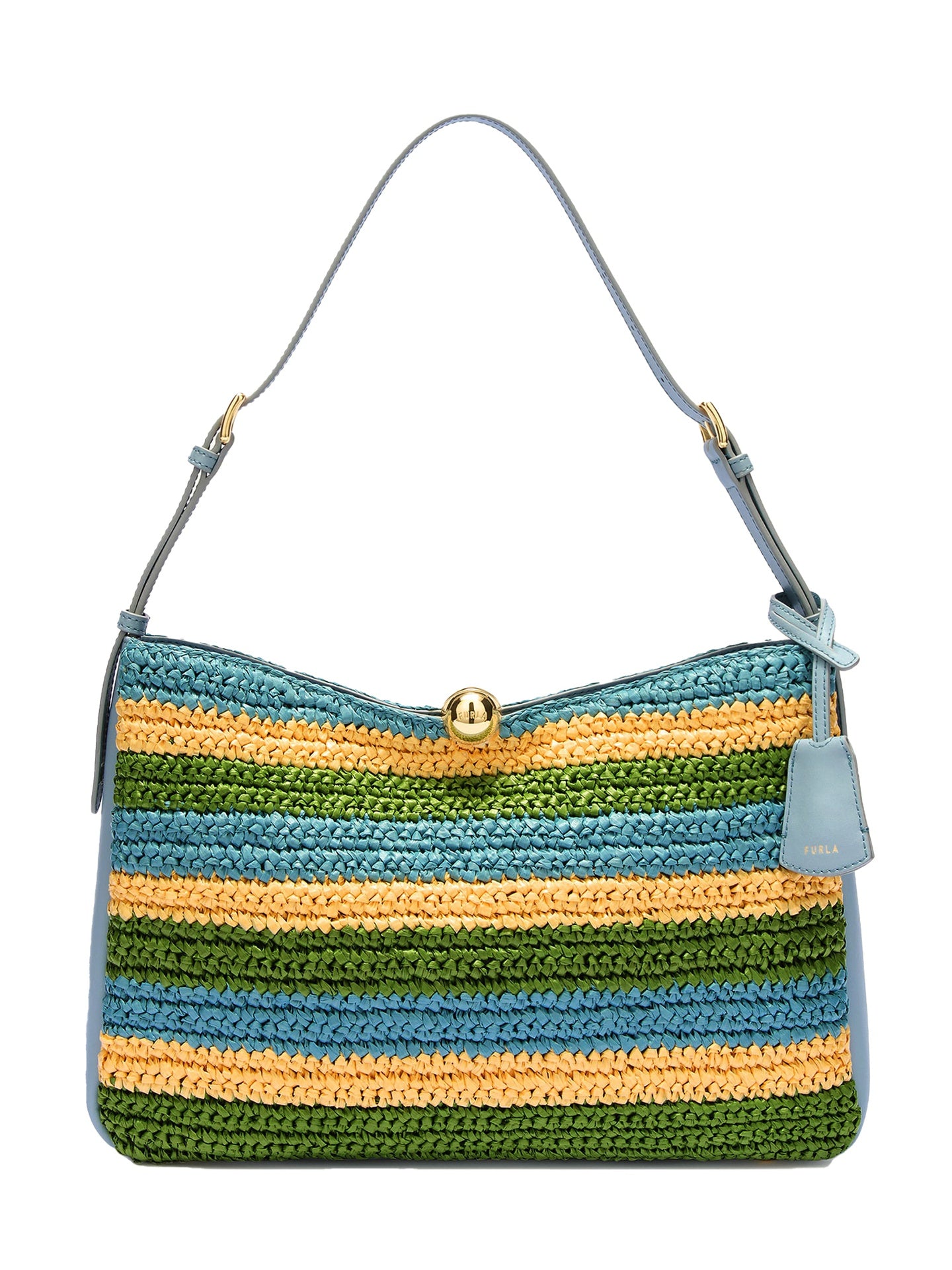 Borsa a Spalla in Canvas Carta di Zucchero Furla