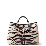 Borsa a Mano in Poliestere Beige