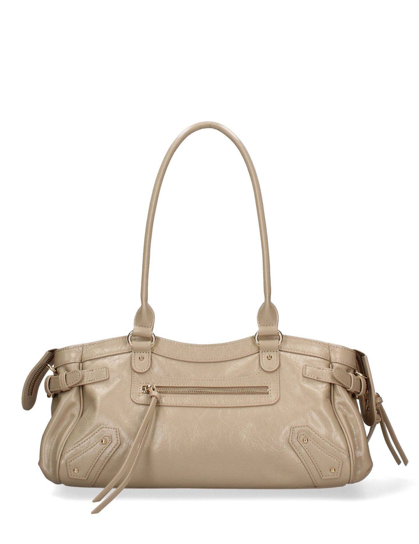 Borsa a Mano in Vera Pelle Cappuccino Chiara Ferretti