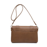 Borsa a Tracolla in Polyurethane Marrone