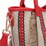 Borsa Shopper in Cotone Rosso