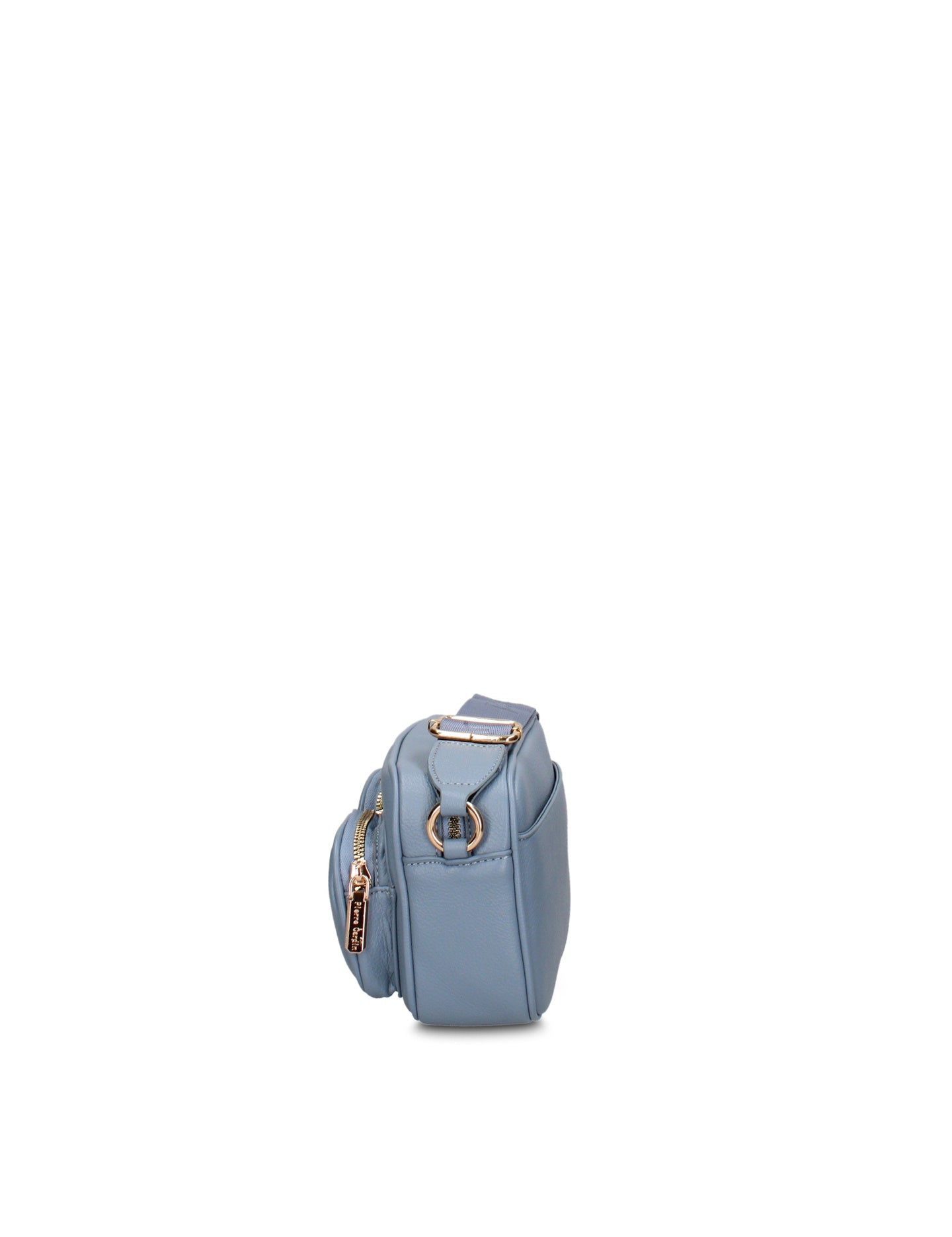 Borsa a Tracolla in Pelle Vegana Blu Jeans