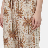 Vestito in Viscosa Taupe