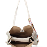 Borsa a Mano in Pelle Vegana Bianco