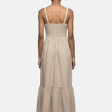 Vestito in Viscosa Taupe
