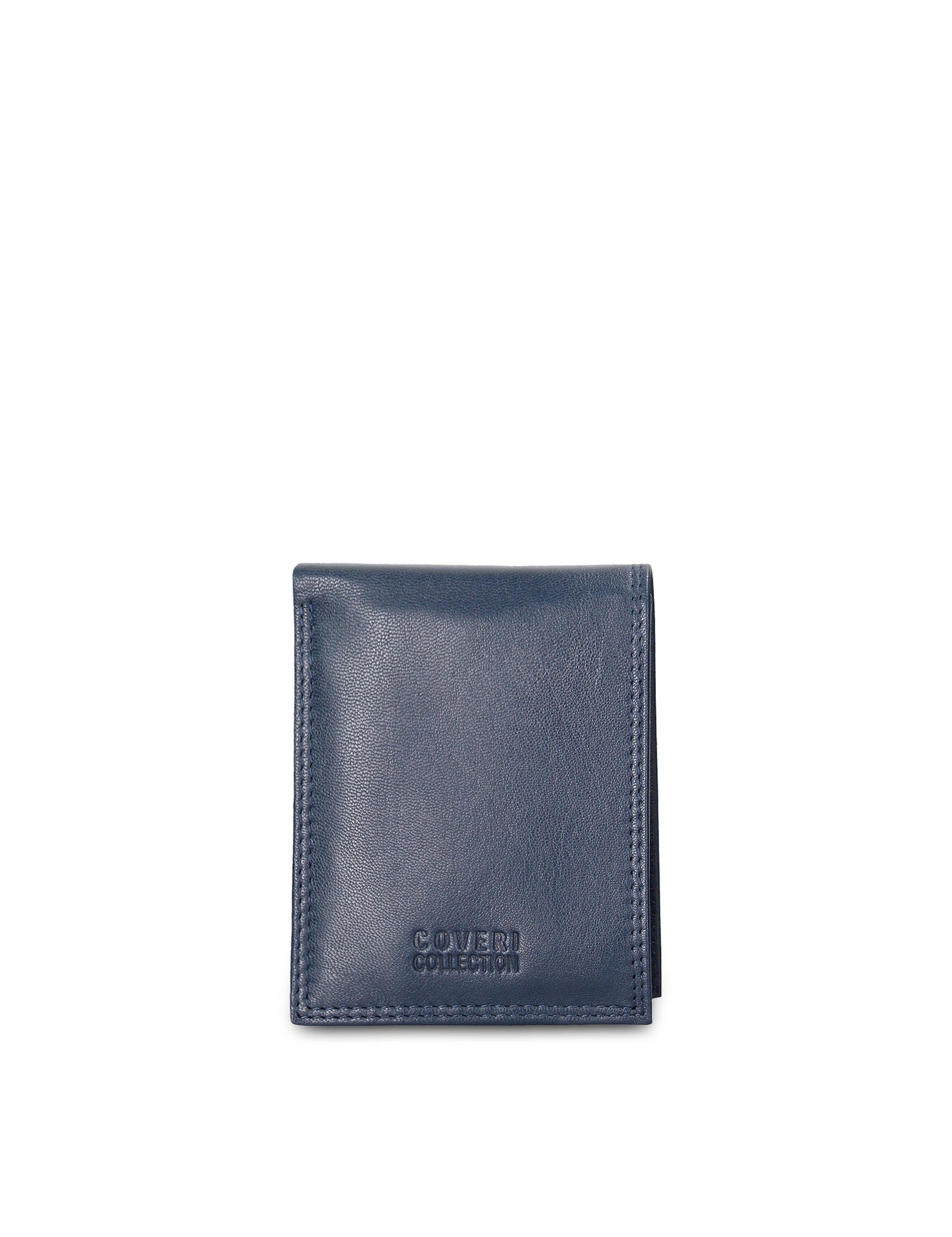 Portafoglio in Vera Pelle Blu