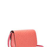 Borsa a Tracolla in Pelle Stampa Ostrich Barbie