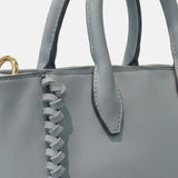 Borsa a mano in Pelle Vegana Blu