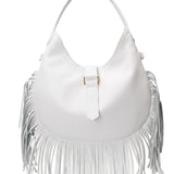 Borsa a Mano in Dollaro Leather Bianco