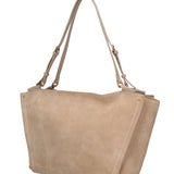 Borsa a Spalla in Vera Pelle Cappuccino
