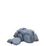 Borsa a Tracolla in Pelle Vegana Blu Jeans Pierre Cardin