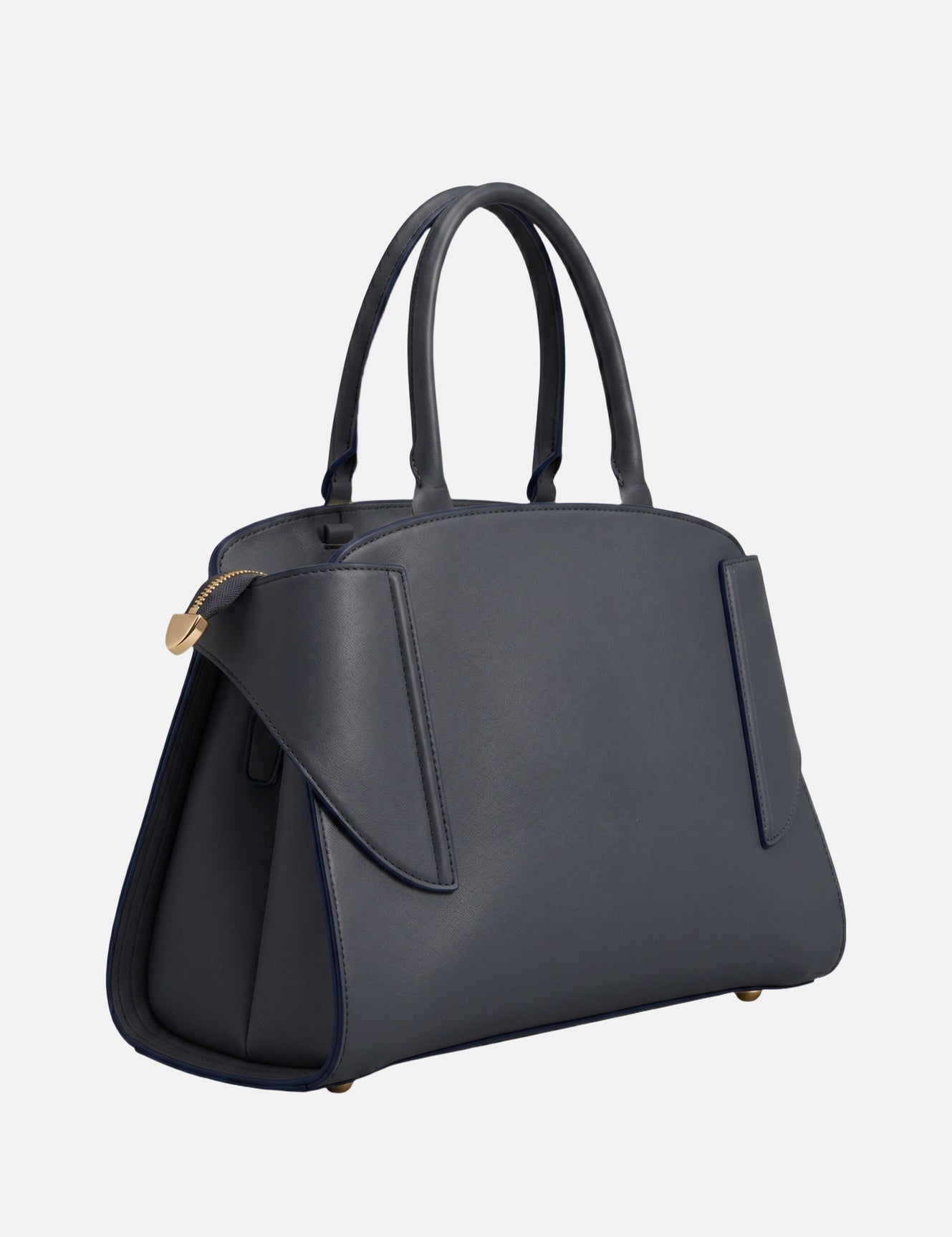 Borsa a mano in Pelle Vegana Blu