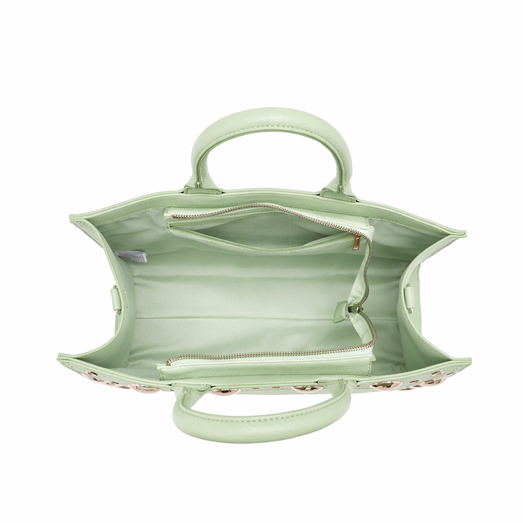 Borsa Shopper in Pelle Vegana Verde