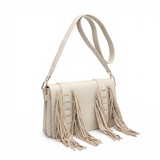 Borsa a Tracolla in Polyurethane Beige
