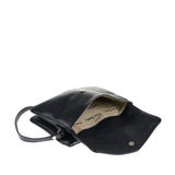 Borsa a Tracolla in Vera Pelle Nero