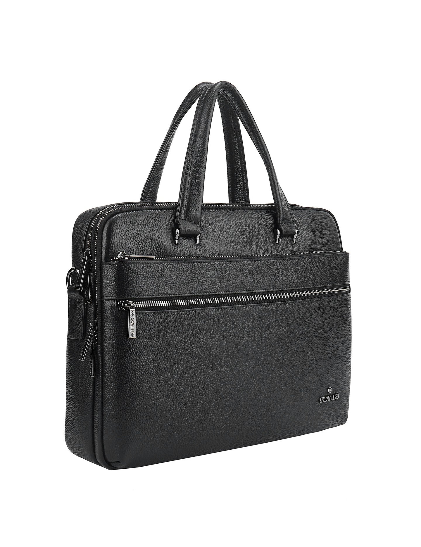 Borsa a Mano in Vera Pelle Nero