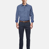 Camicia in Cotone Blu Jeans