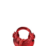 Voluta Borsa a Tracolla in Pvc Rosso