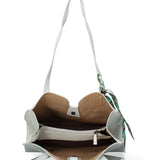 Borsa a Mano in Pelle Vegana Azzurro