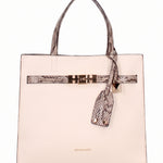 Borsa a Mano in Pelle Vegana Beige Pierre Cardin