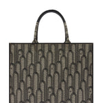 Borsa a Mano in Cotone Nero Furla