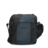 Borsa a Tracolla in 100% Pu Vegan Leather Blu