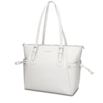 Borsa Shopper in Pelle Vegana Bianco Pierre Cardin