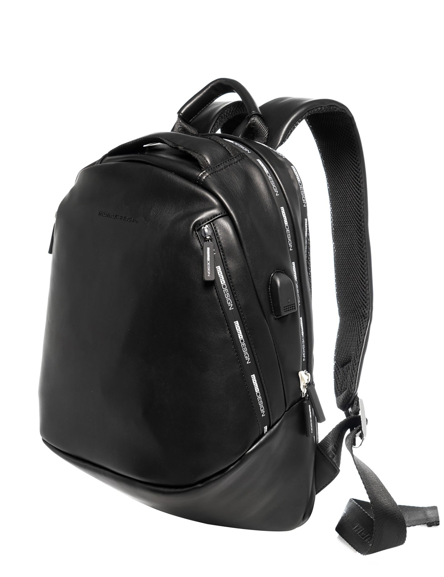 Zaino in Polyurethane Nero