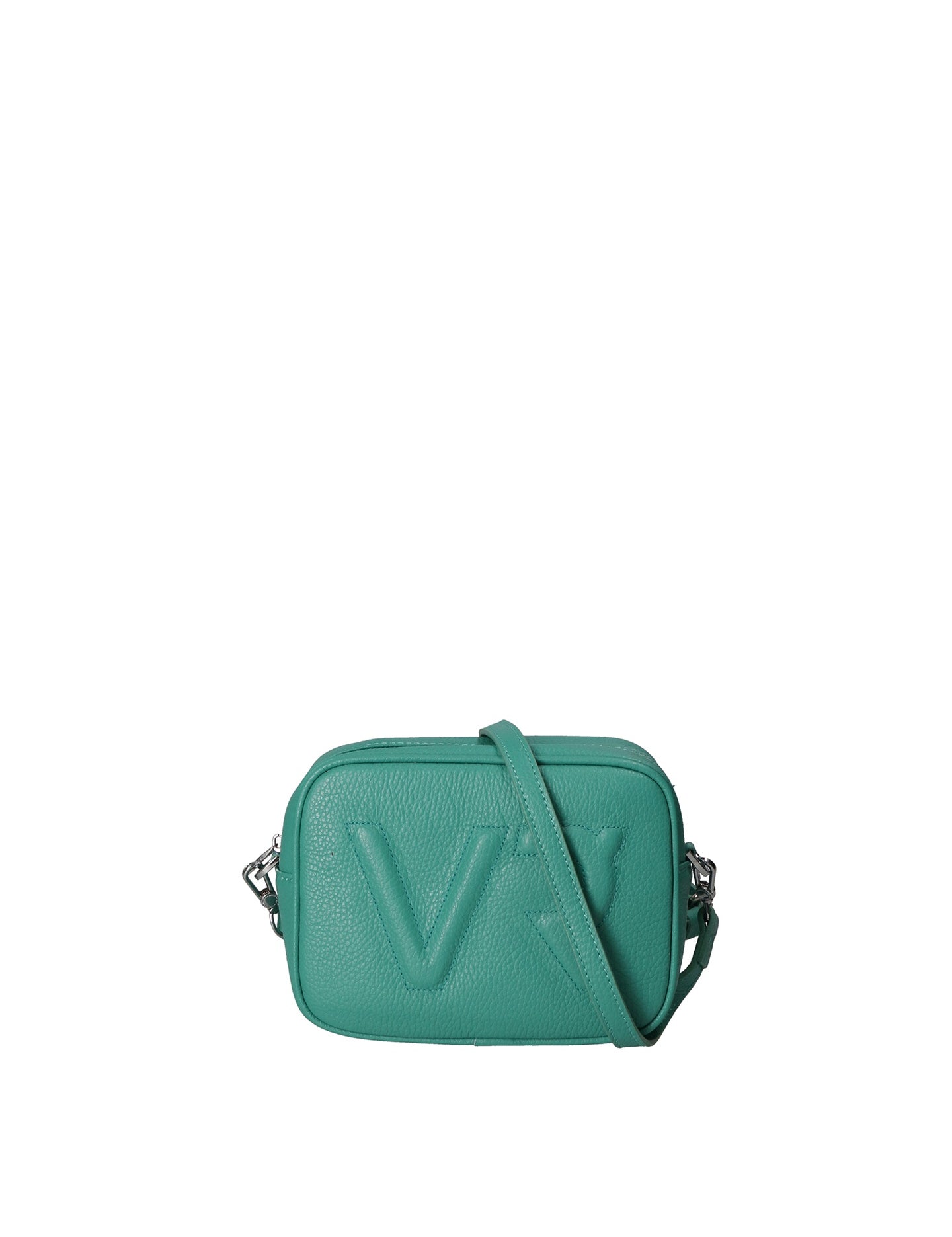 Borsa a Tracolla in Dollaro Leather Turchese