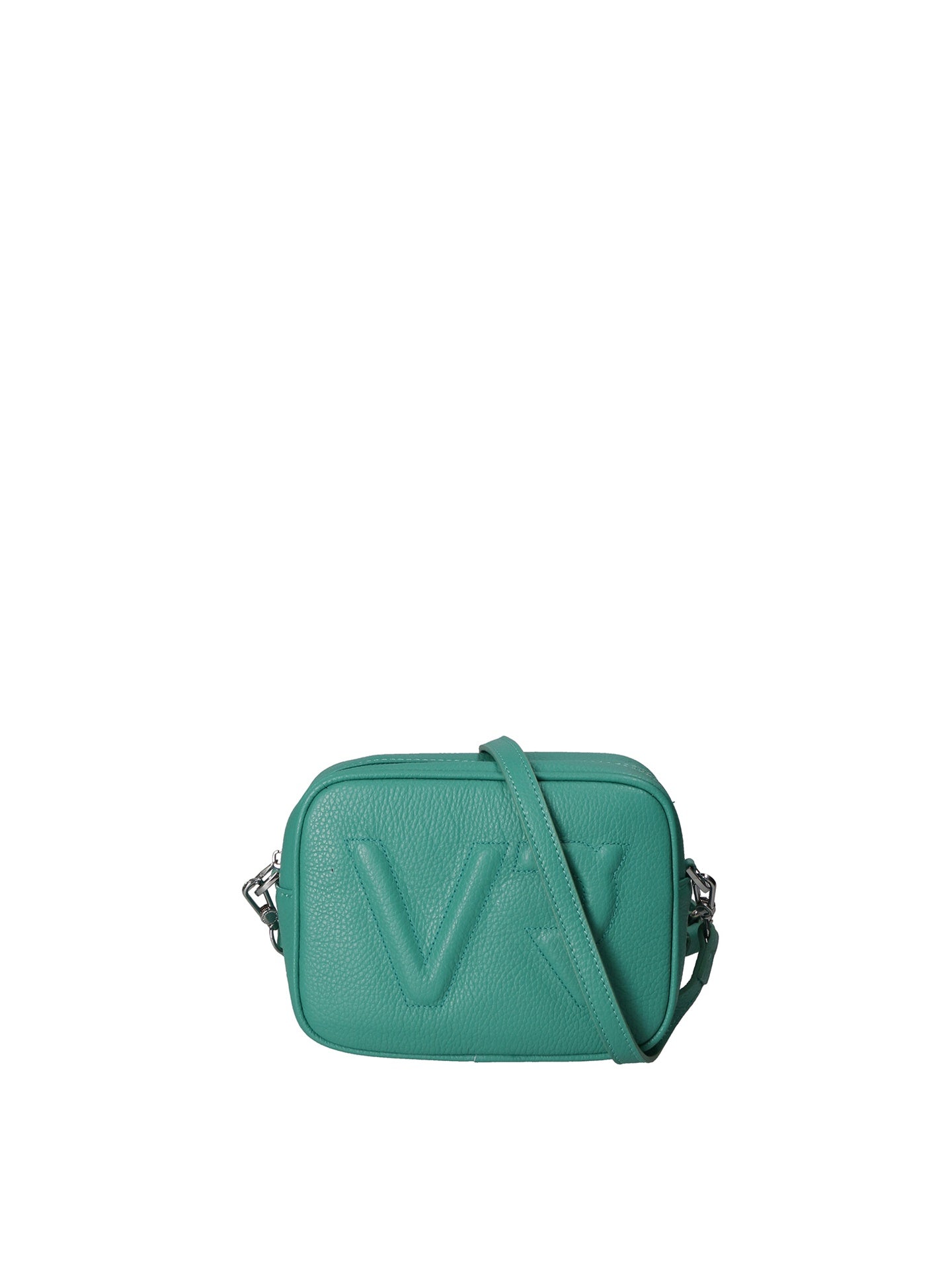 Borsa a Tracolla in Dollaro Leather Turchese
