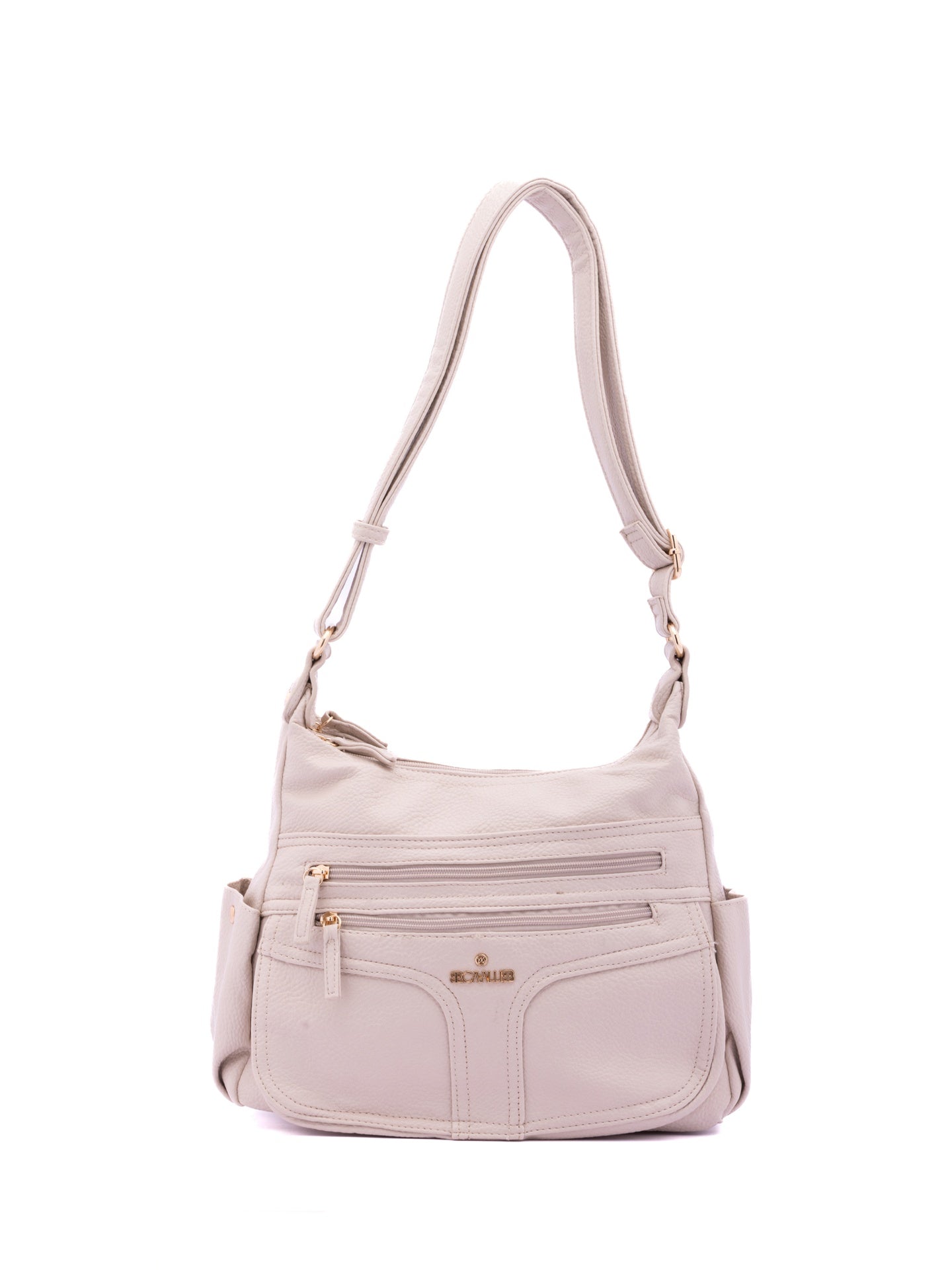 Borsa a Spalla in Pelle Vegana Beige