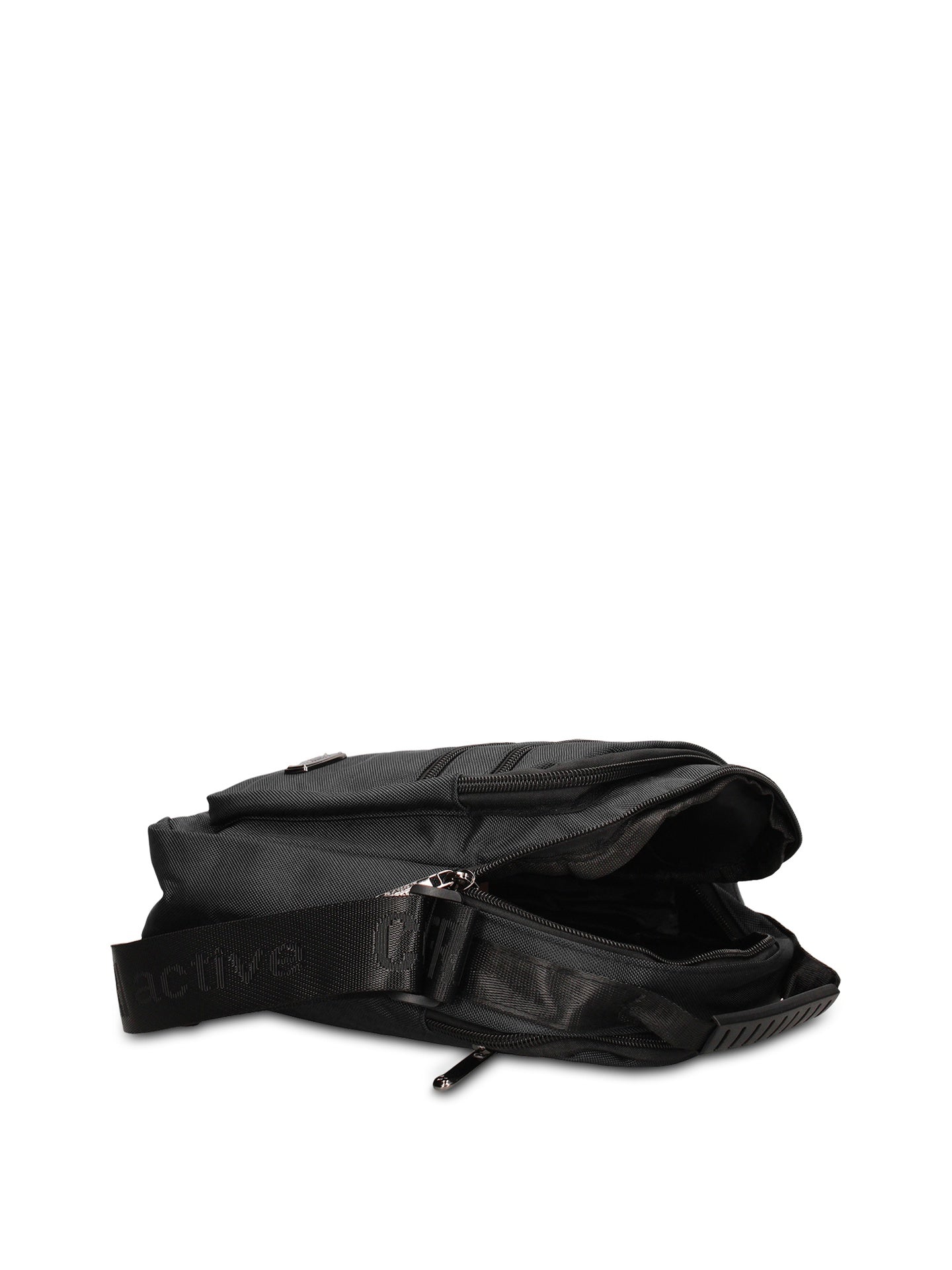 Borsa a Tracolla in 100% Pu Vegan Leather Nero