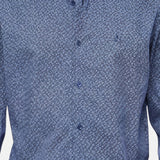Camicia in Cotone Blu Jeans