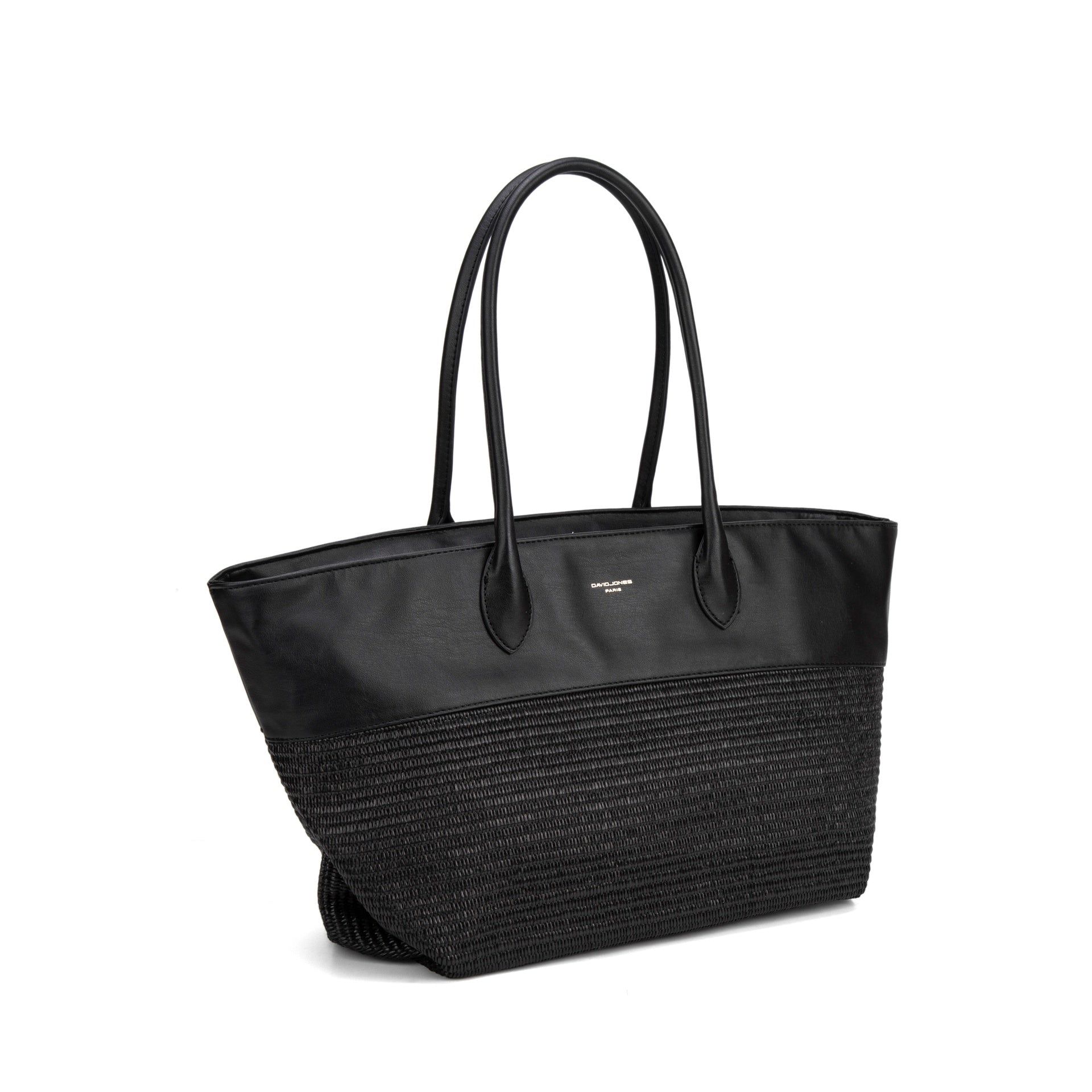 Borsa a Spalla in Mixed Polyester + Polyurethane Nero