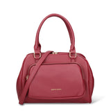Borsa a Mano in Pelle Vegana Bordeaux