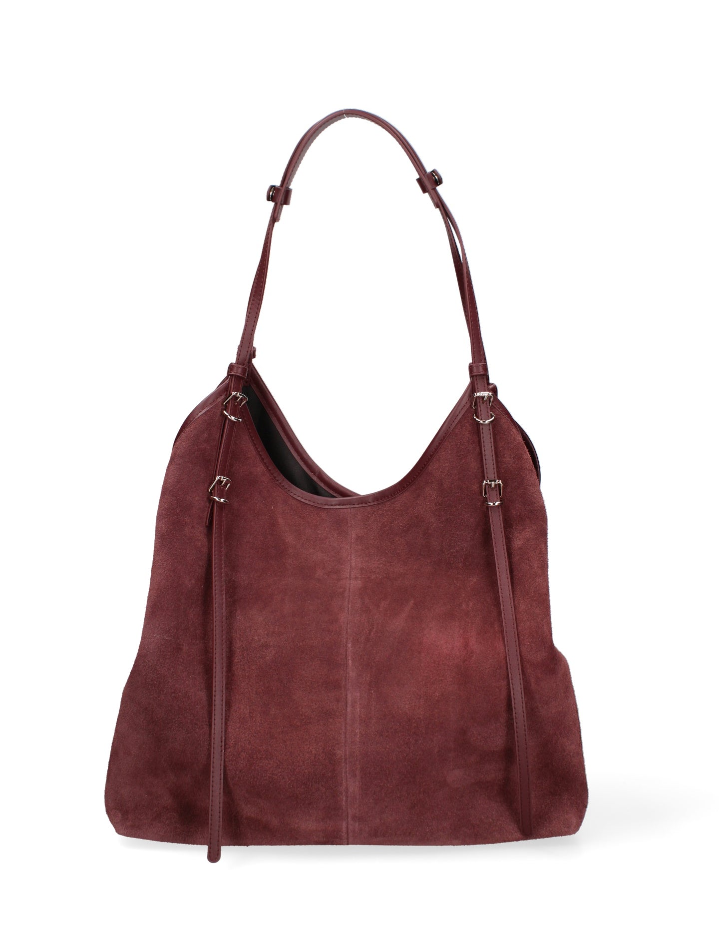 Borsa a Spalla in Vera Pelle Bordeaux Chiara Ferretti