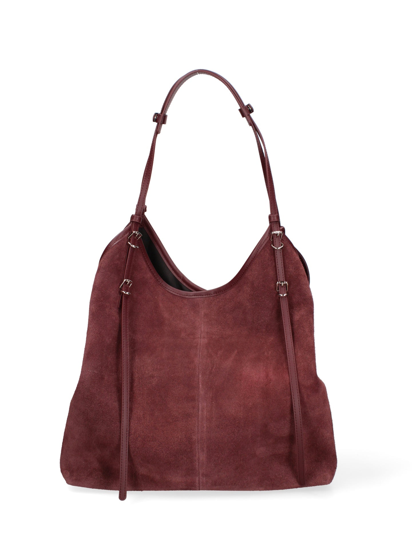 Borsa a Spalla in Vera Pelle Bordeaux Chiara Ferretti