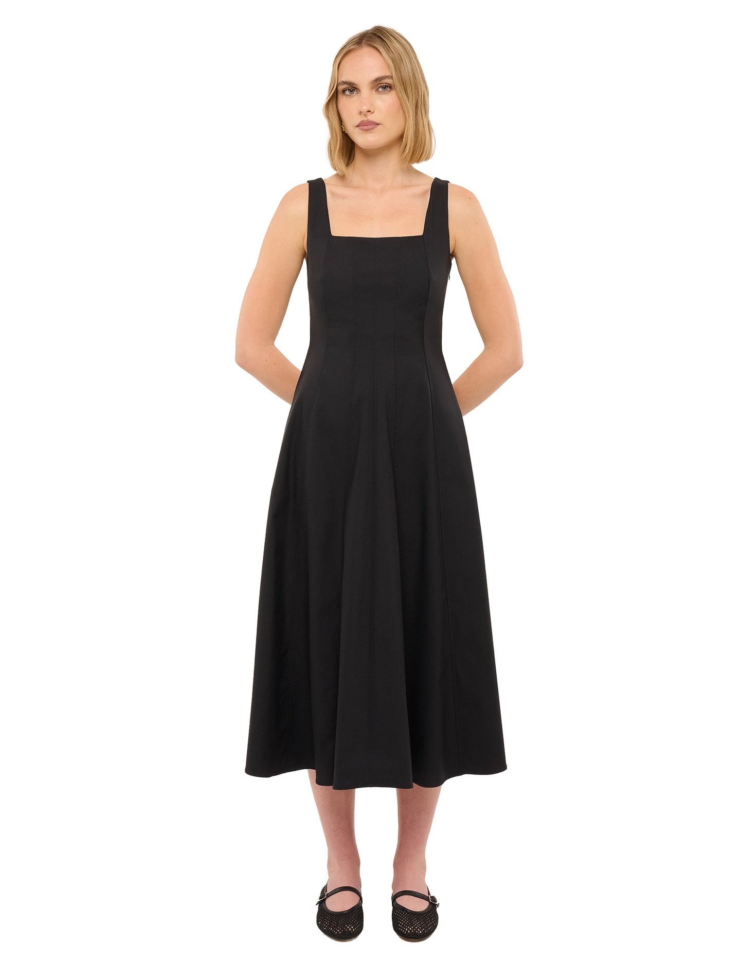 Abito Donna Celeste Lux Made in Italy in Cotone Nero Marc Ellis