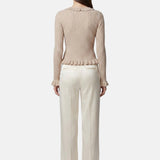 Vestito in Poliestere Beige