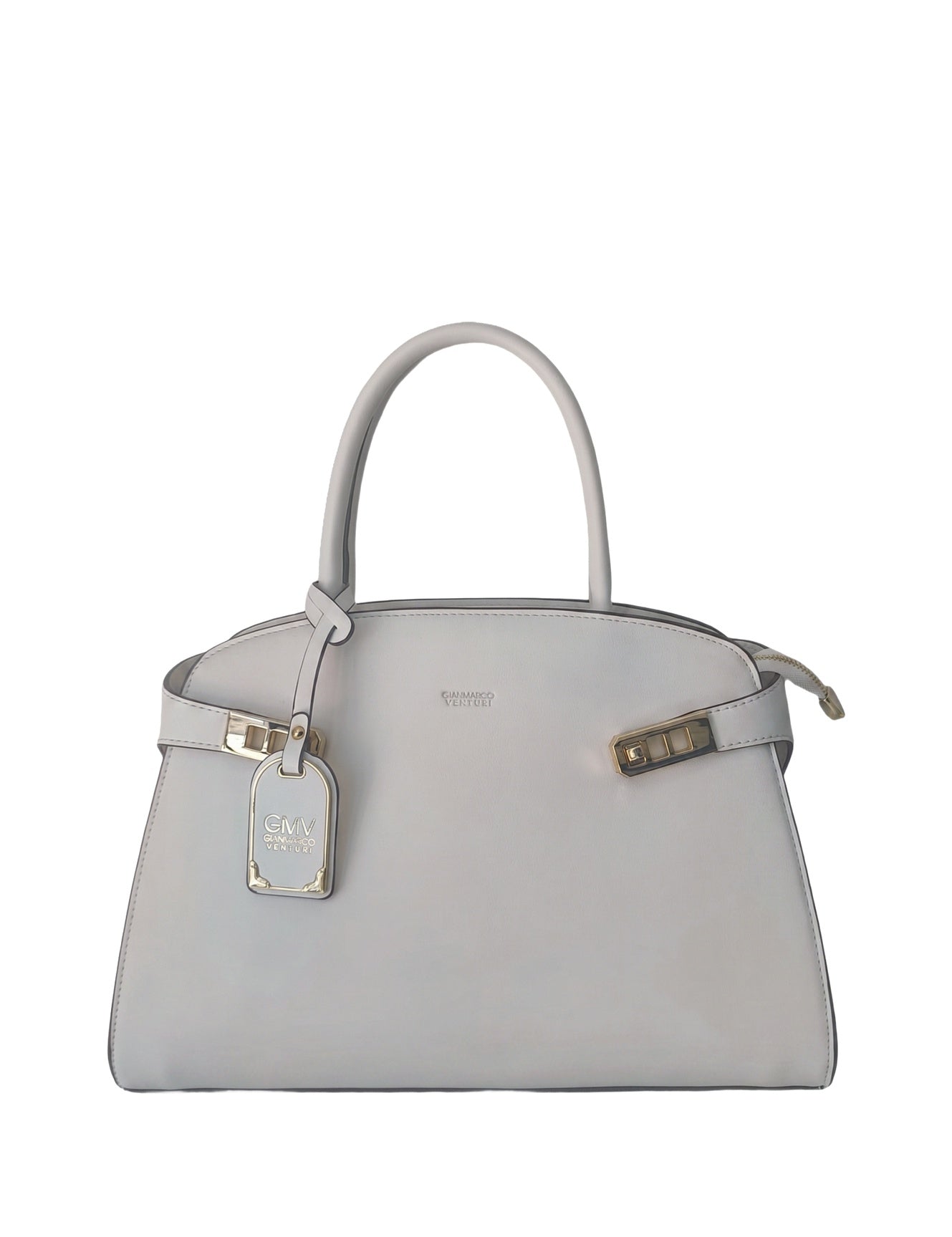 Borsa a mano in Pelle Vegana Grigio GianMarco Venturi