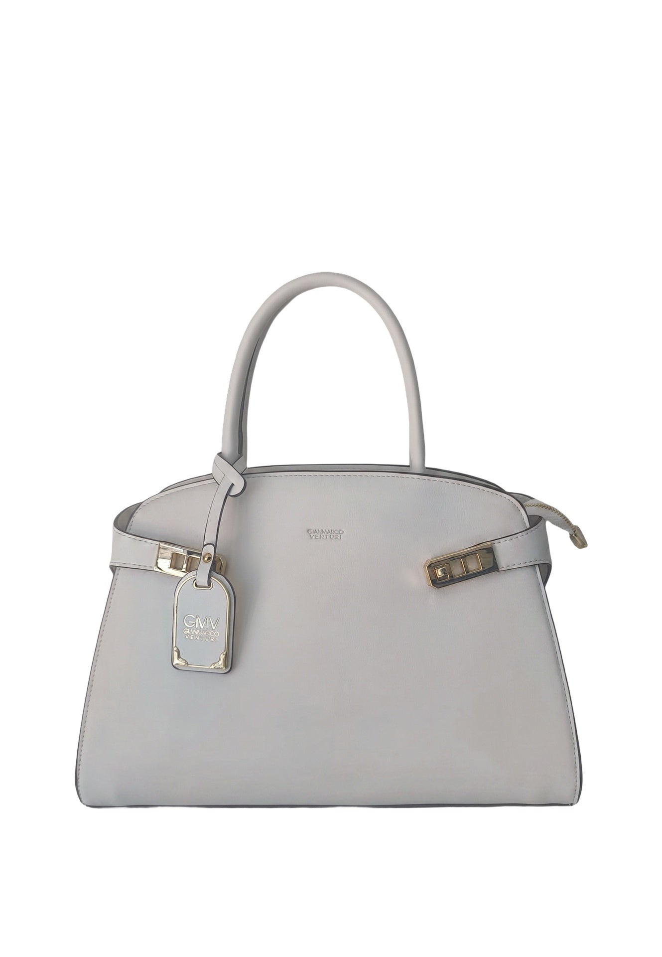 Borsa a mano in Pelle Vegana Grigio GianMarco Venturi