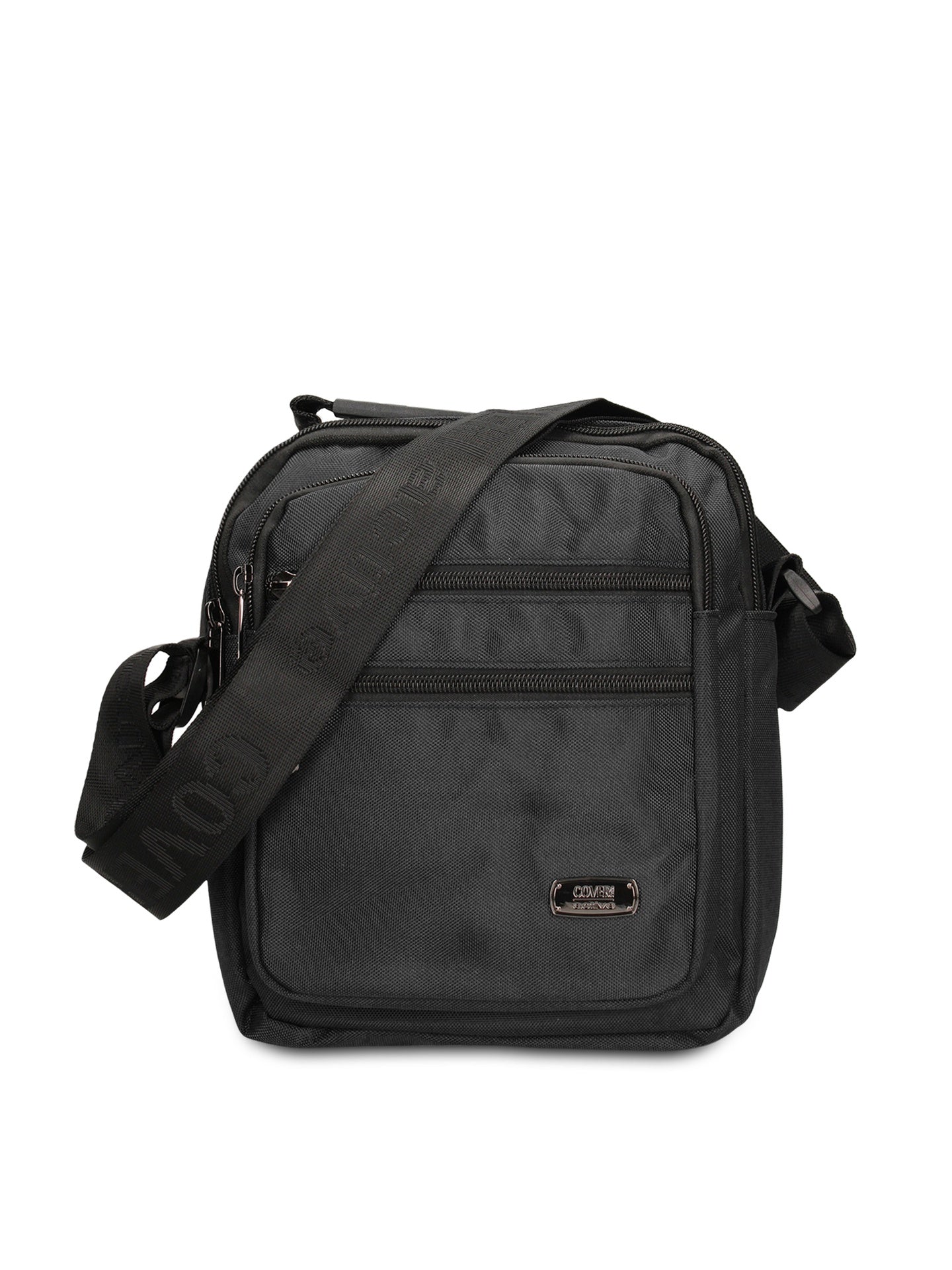 Borsa a Tracolla in 100% Pu Vegan Leather Nero
