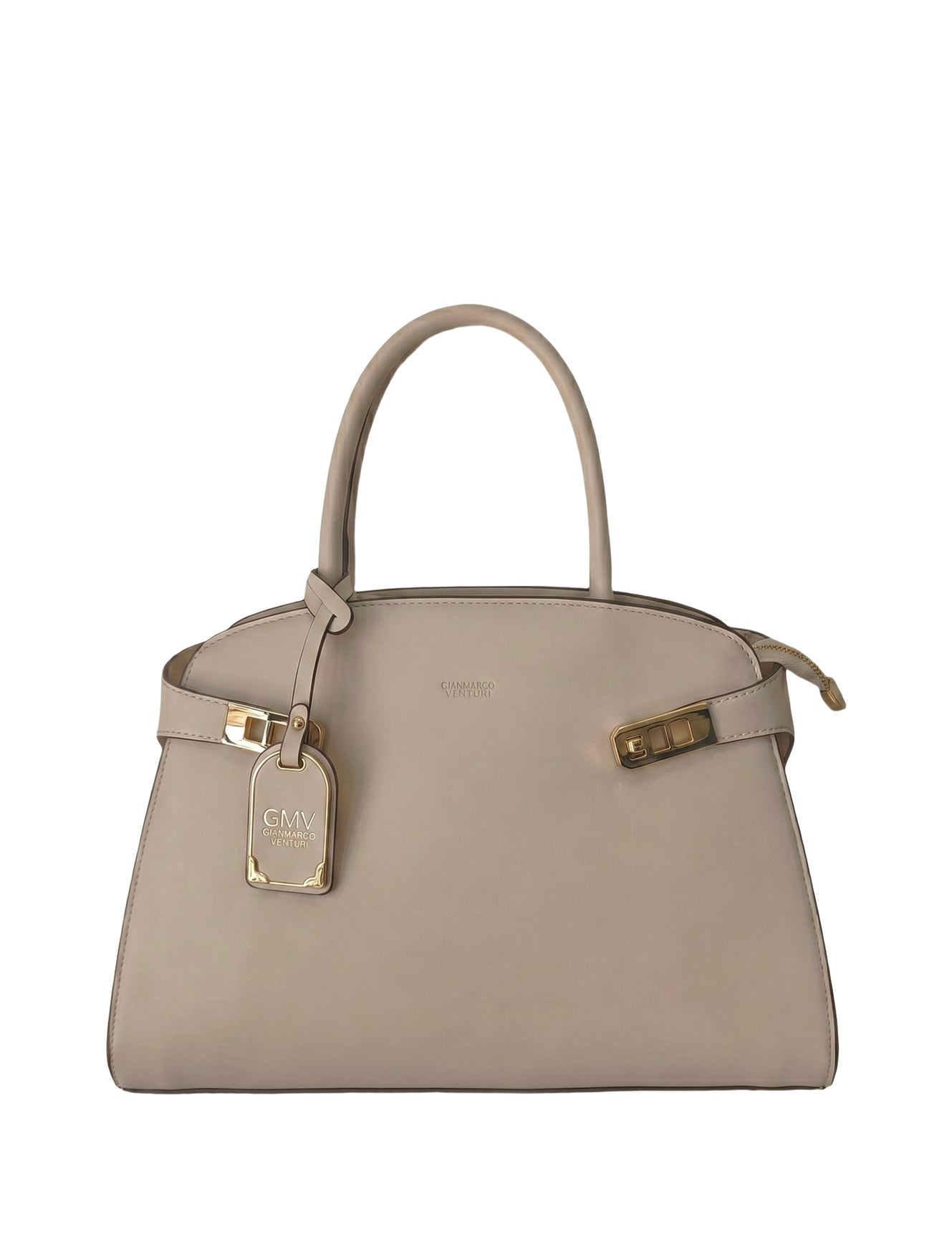 Borsa a mano in Pelle Vegana Beige GianMarco Venturi