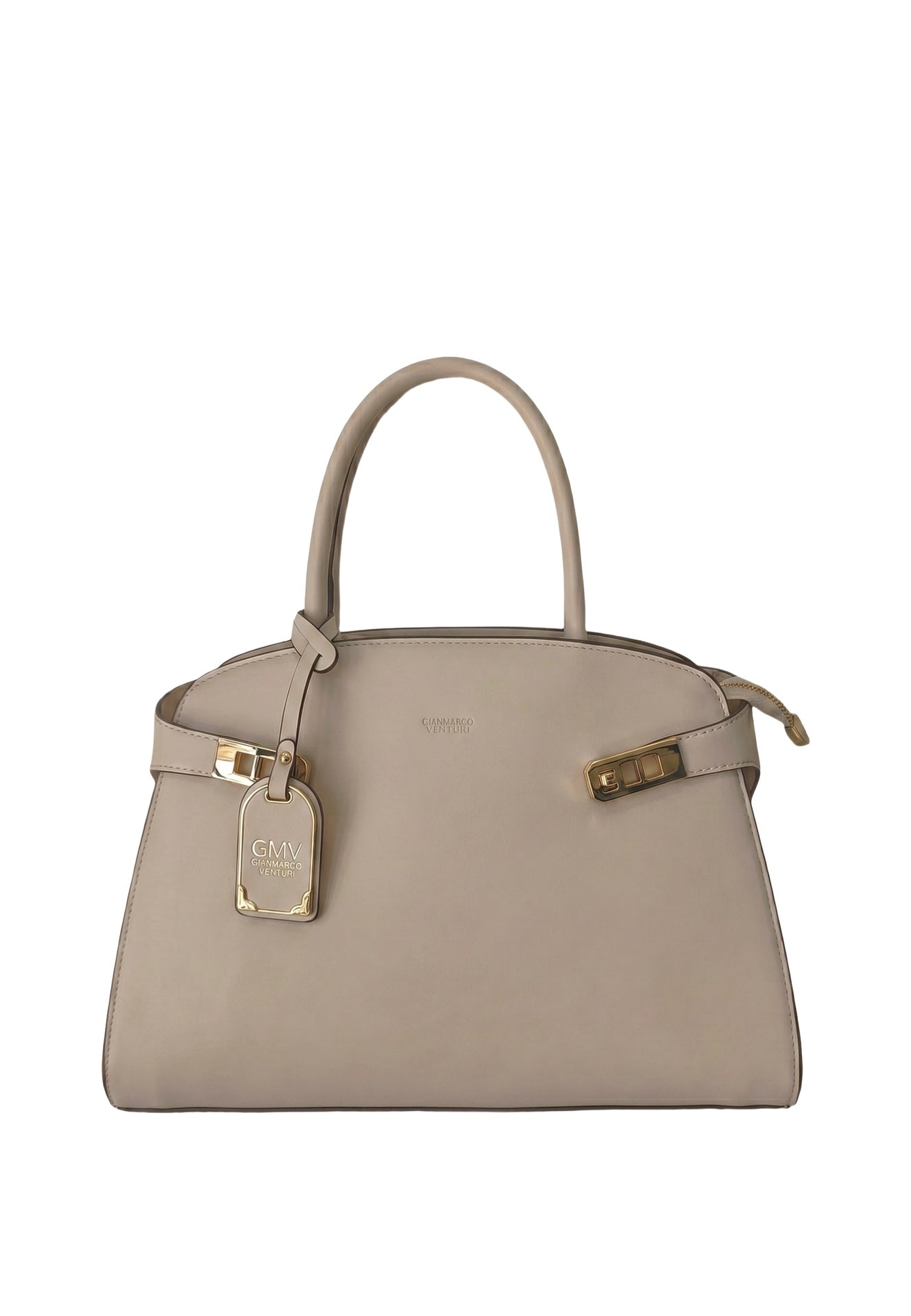 Borsa a mano in Pelle Vegana Beige GianMarco Venturi