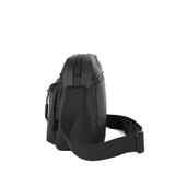 Bolso de hombro unisex Zenitho Elite en algodón negro.